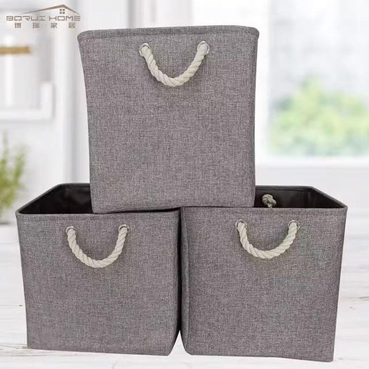 Large Capacity Foldable Linen Storage Basket – Laundry Hamper & Cloth Organizer