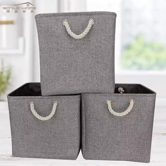 Large Capacity Foldable Linen Storage Basket – Laundry Hamper & Cloth Organizer