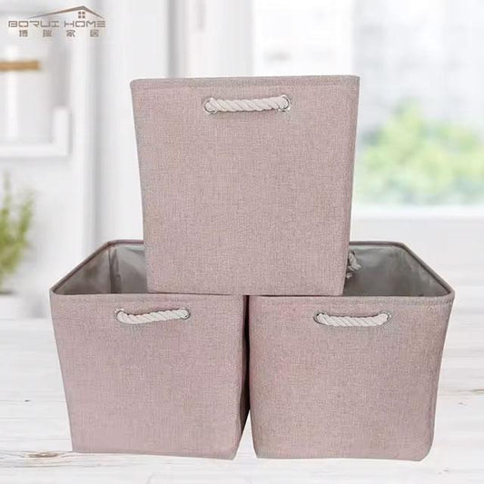 Large Capacity Foldable Linen Storage Basket – Laundry Hamper & Cloth Organizer