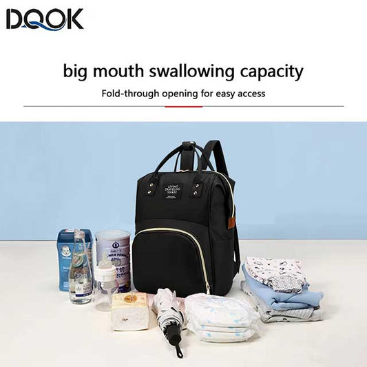 Large Capacity Mummy Backpack – Multi-Function Waterproof Diaper Bag for Baby Care & Outdoor Travel | Mom's Baby Bag
