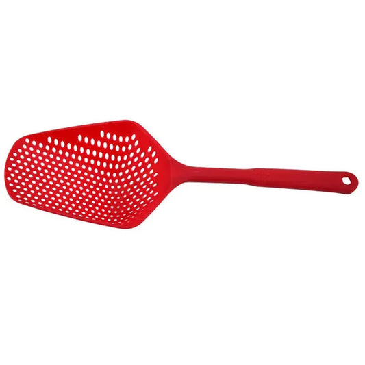 Large Multifunctional Strainer Spoon – High-Capacity Fried Food Skimmer & Vegetable Water Filter – Heat-Resistant Kitchen Funnel Colander