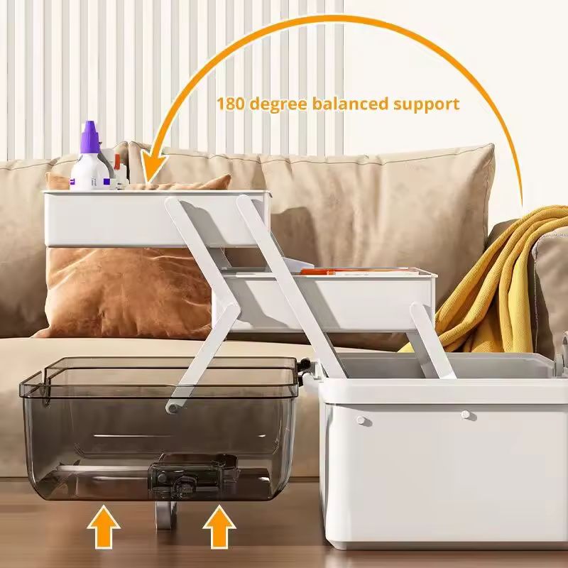 Large Capacity Family Medicine Box – 3-Tier Multi-Layer Emergency First Aid Kit Organizer – Portable White Medical Storage Box with Handle & Safety Buckle – Heavy-Duty PP Case for Home & Travel (Large Size)