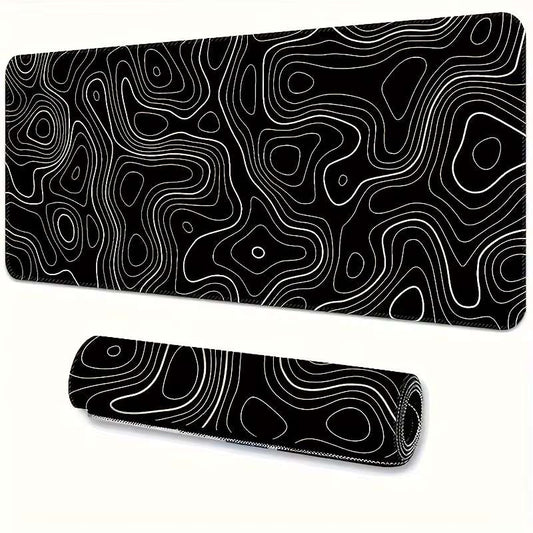 Large Extended Gaming Mouse Pad (800x300mm) – Extra-Wide Desk Mat with Reinforced Stitched Edges – Non-Slip Rubber Base Waterproof Mousepad – Ultra-Smooth Surface for Gamers & Office Work
