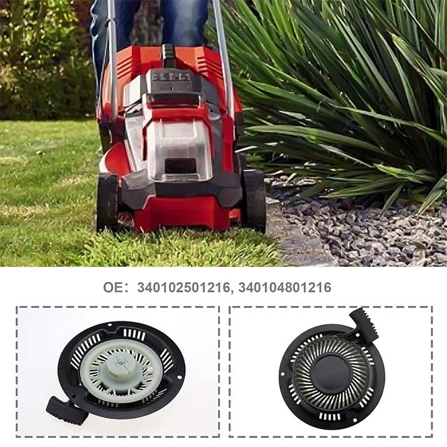 Lawn Mower Recoil Starter Replacement for Hecht 548 Series – 340102501216/340104801216 Metal Coil Pull Starter Compatible with 548SW, 548 SX, 548 SWE, 5484SW &amp; 5484 SX