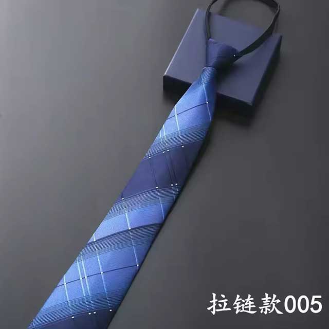 Lazy Zipper Men's Tie – Slim & Skinny Necktie for Business, Formal & Dress Wear | Solid & Striped Zipper Ties for Men