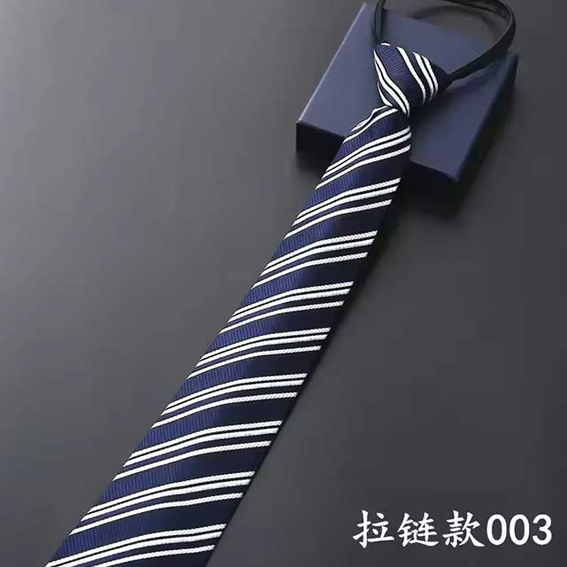 Lazy Zipper Men's Tie – Slim & Skinny Necktie for Business, Formal & Dress Wear | Solid & Striped Zipper Ties for Men