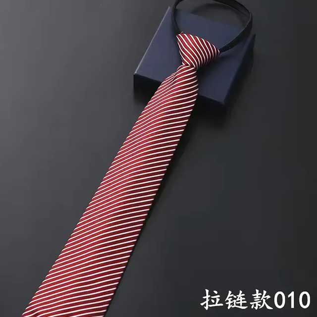 Lazy Zipper Men's Tie – Slim & Skinny Necktie for Business, Formal & Dress Wear | Solid & Striped Zipper Ties for Men