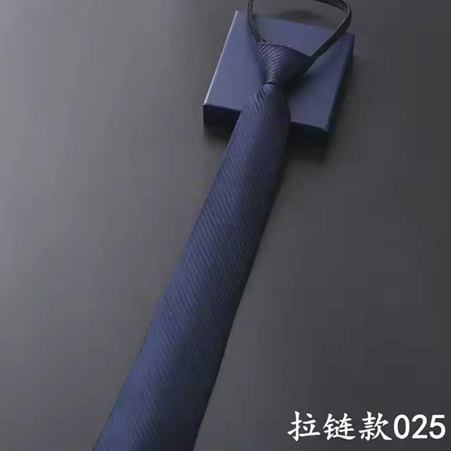 Lazy Zipper Men's Tie – Slim & Skinny Necktie for Business, Formal & Dress Wear | Solid & Striped Zipper Ties for Men