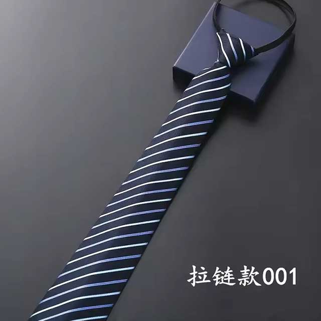 Lazy Zipper Men's Tie – Slim & Skinny Necktie for Business, Formal & Dress Wear | Solid & Striped Zipper Ties for Men
