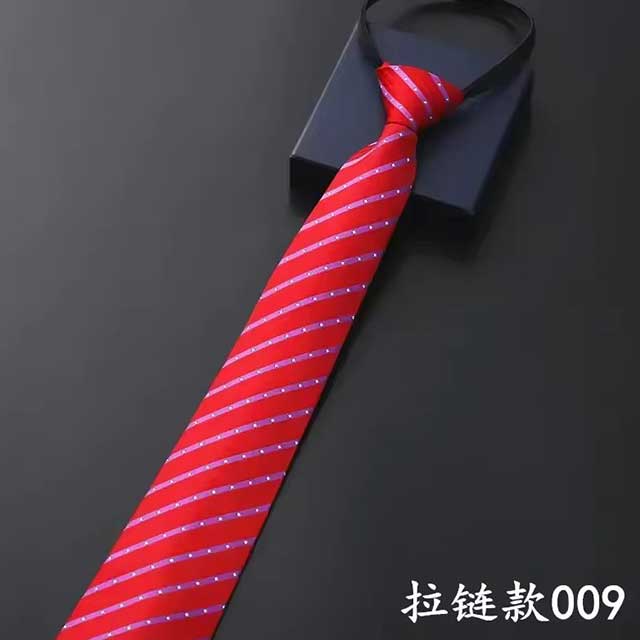 Lazy Zipper Men's Tie – Slim & Skinny Necktie for Business, Formal & Dress Wear | Solid & Striped Zipper Ties for Men