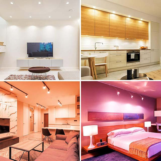 Lepro GU10 Smart LED Bulb – RGB &amp; Warm to Cool White Dimmable, Color Changing, Alexa &amp; Google Home Compatible, 4.5W=50W, Pack of 4 (2.4GHz WiFi)