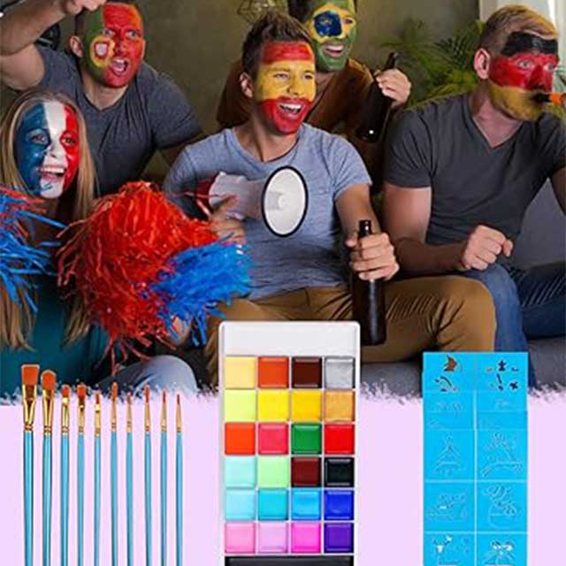 Lictin 26-Color Face & Body Painting Kit
