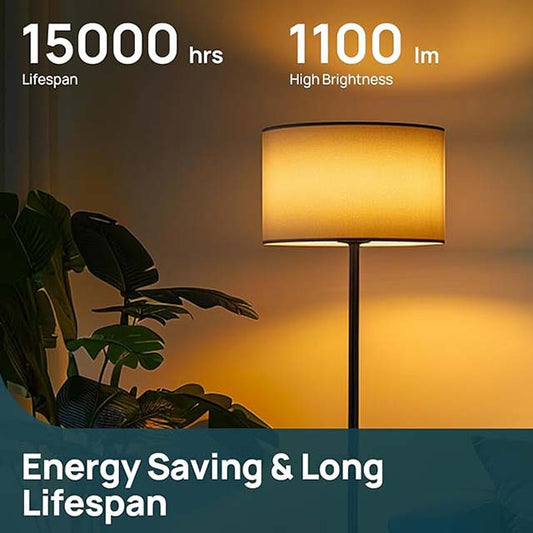 Linkind A19 LED Light Bulbs, 75W Equivalent – 11.5W, 2700K Soft White, 1100 Lumens, Non-Dimmable, E26 Base, Energy-Efficient UL Listed (6-Pack)