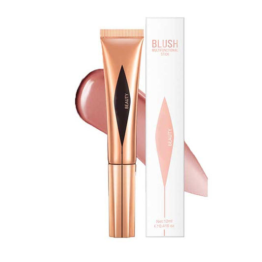 Liquid Blush & Cream Blush Stick – Silky Long-Wearing Blusher Wand for Cheeks | Pink Highlighter & Contour Makeup for Mature Skin