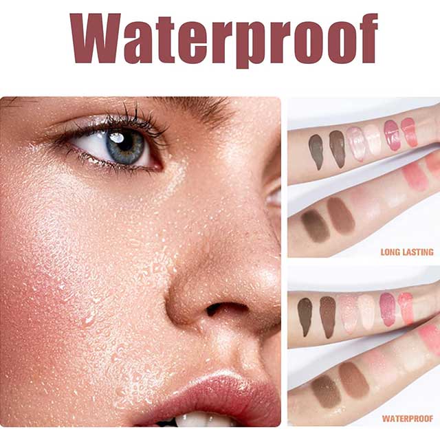 Liquid Blush & Cream Blush Stick – Silky Long-Wearing Blusher Wand for Cheeks | Pink Highlighter & Contour Makeup for Mature Skin