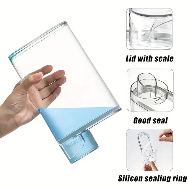 Liquid Detergent & Fabric Softener Dispenser – Refillable Laundry Soap Dispenser Bottle for Laundry Room Organization