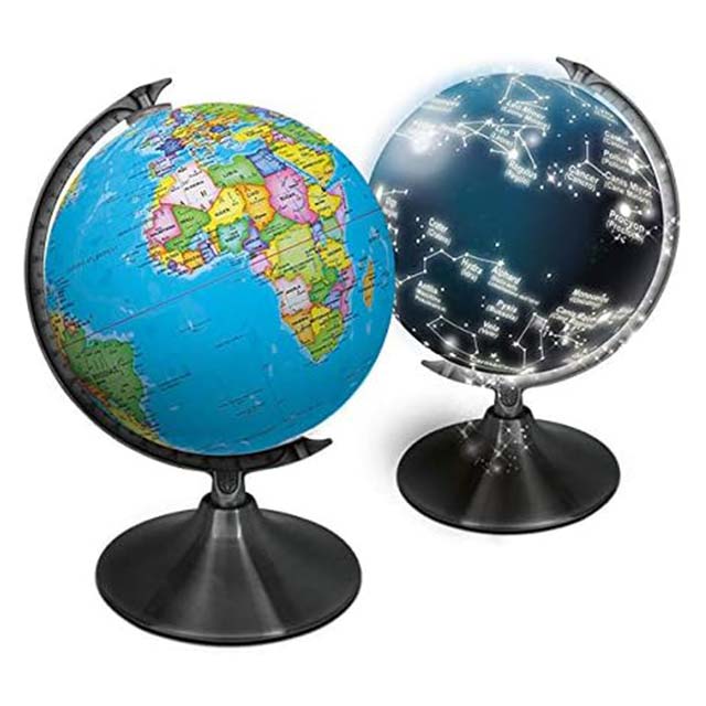 Lisciani Giochi Genius World Map with Constellations – Illuminated Celestial Design &amp; Educational Decor (Model 83862)