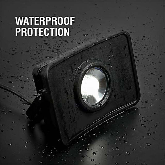 Livarno Lux 2400 Lumen 30W LED Construction Spotlight – Waterproof IPX4 Work Light with Stand for Indoor &amp; Outdoor Use
