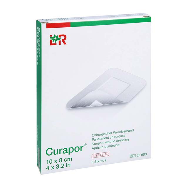 Lohmann &amp; Rauscher Curapor Sterile Surgical Wound Bandages – 8 x 10 cm, 5-Piece Pack | Premium Medical Adhesive Dressing for Effective Wound Care