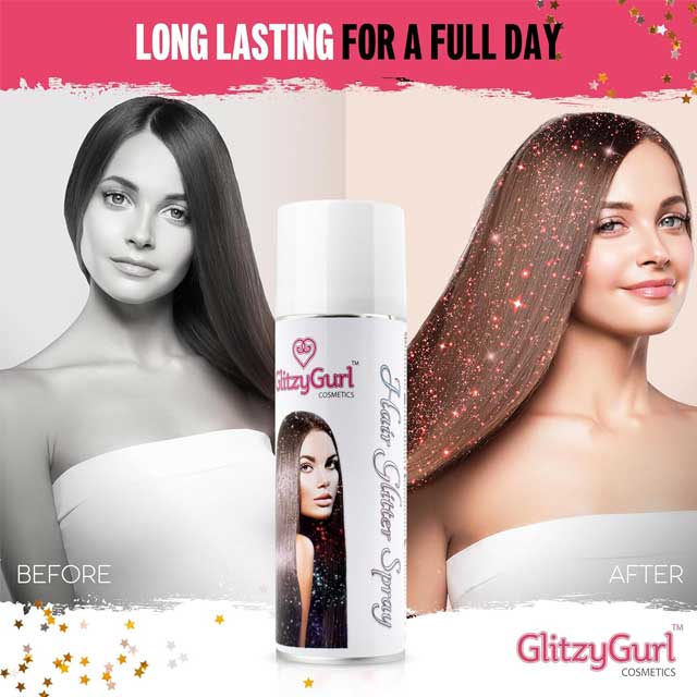 Lovely Ruby Glitter Hair Spray 125ml – Sparkling Hair Styling &amp; Dazzling Shine Spray for Party Glamour