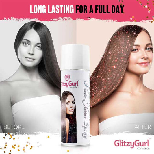 Lovely Ruby Glitter Hair Spray 125ml – Sparkling Hair Styling &amp; Dazzling Shine Spray for Party Glamour