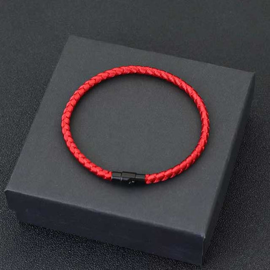 Lucky Red Rope Bracelet – Grade A Keel String Magnetic Couple Bracelet for Men & Women | Wealth & Prosperity Charm
