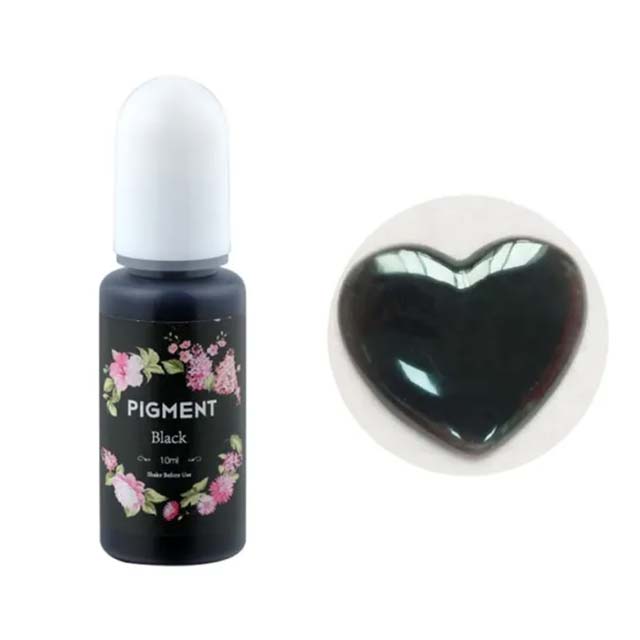 MENNYO Black Epoxy Resin Colour 10 ml – Premium DIY &amp; Crafting Resin for Art Projects