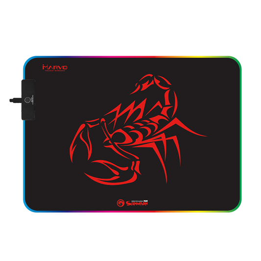 لوحة ماوس الألعاب المتقدمة Marvo Scorpion MG08 RGB ذات الإضاءة الخلفية