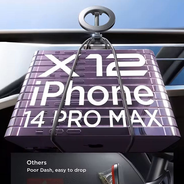 MagSafe Car Phone Holder – Secure Magnetic Mount for iPhone 14/13 Pro Max & Plus | Hands-Free Vehicle Mobile Support