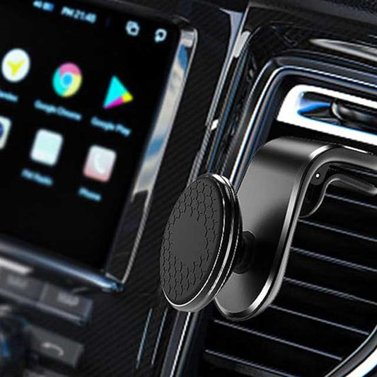 Magnetic Car Phone Mount for Hyundai Ioniq, Elantra, Sonata & More – 360° Rotating Aluminum Alloy Air Vent Holder for Smartphones