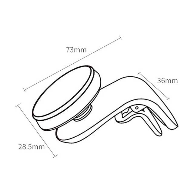 Magnetic Car Phone Mount for Hyundai Ioniq, Elantra, Sonata & More – 360° Rotating Aluminum Alloy Air Vent Holder for Smartphones