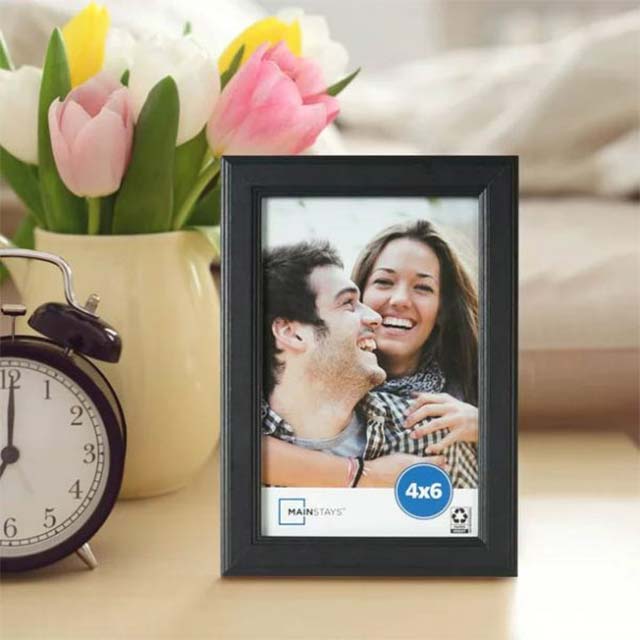 Mainstays 4x6 Black Picture Frame – Sleek Photo Display &amp; Home Decor Accent