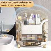 Makeup Storage Organizer with Clear Lid – Dustproof & Waterproof Cosmetic Holder with Drawers for Skincare & Beauty Products | Bathroom & Dressing Table Organizer