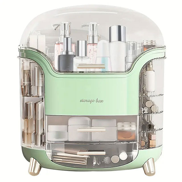 Makeup Storage Organizer with Clear Lid – Dustproof & Waterproof Cosmetic Holder with Drawers for Skincare & Beauty Products | Bathroom & Dressing Table Organizer
