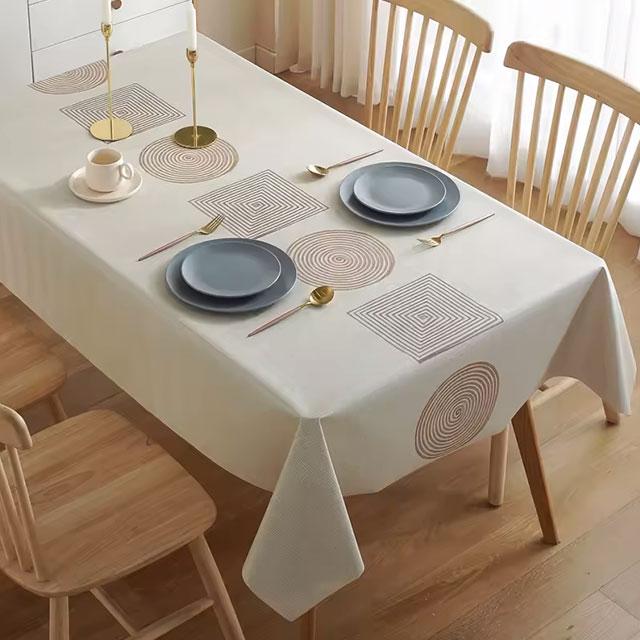 Mandala Waterproof Tablecloth – Thickened, Anti-Scalding, Rectangular Dining Cover for Home &amp; Party Décor