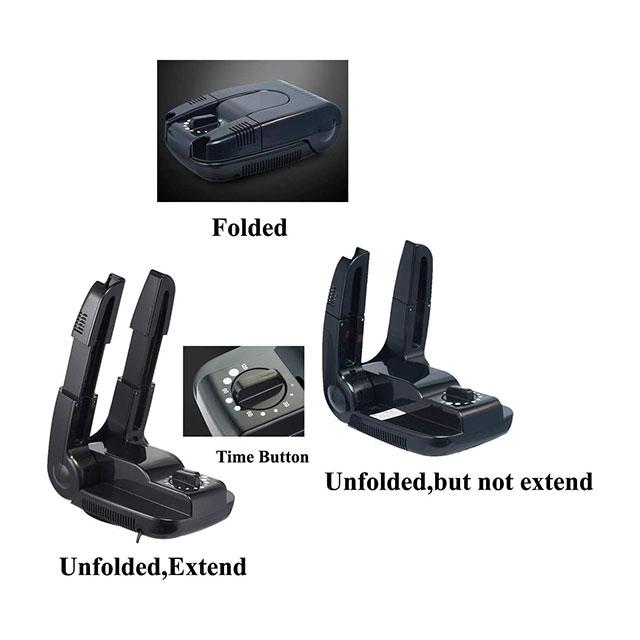 Portable Electric Shoe, Glove & Boot Dryer and Warmer with Folding Drying Rack - Quick Drying & Convenient Storage Solution