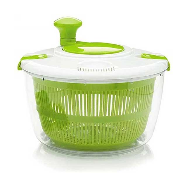 Manual Salad Spinner & Vegetable Dryer – Quick-Drying Food Dehydrator for Fruits & Greens