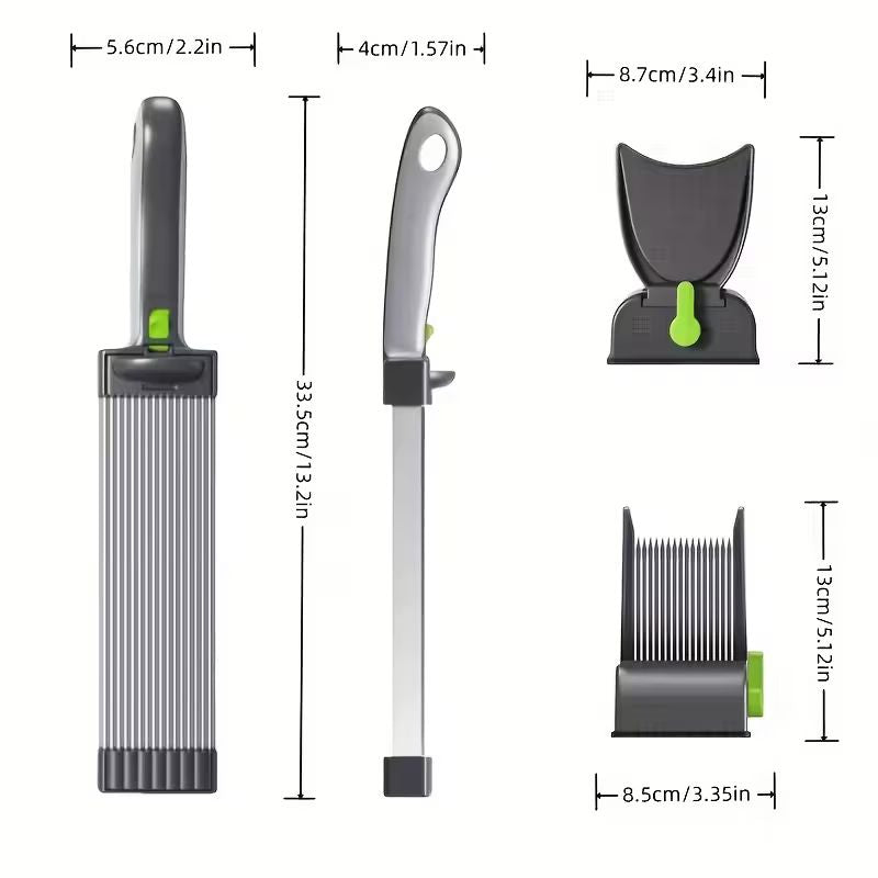 Trancheuse Manuelle en Acier Inoxydable pour Viande et Légumes – Coupe-Viande Congelée Robuste – Machine de Découpe de Précision avec Épaisseur Réglable pour Cuisine Domestique et Préparation de Fondue