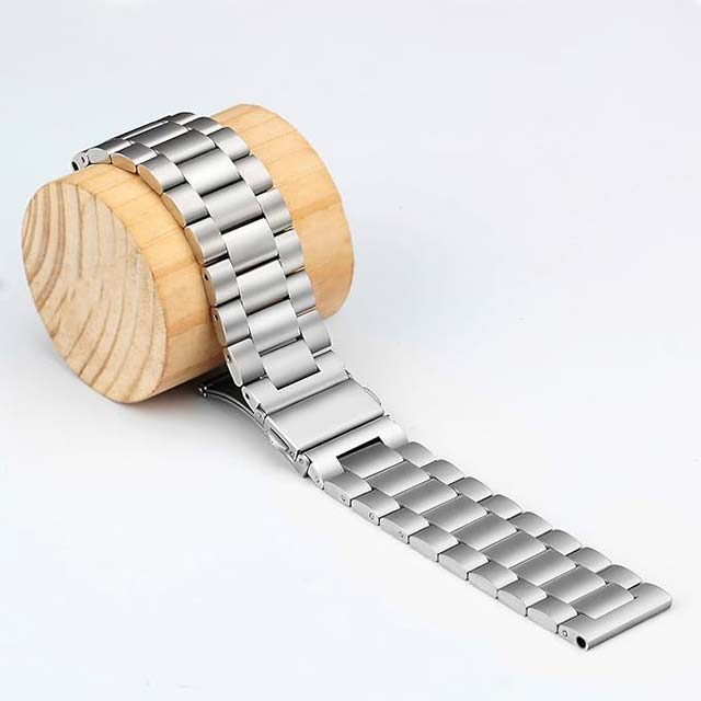 Meixao Premium Stainless Steel Smart Watch Strap for Men &amp; Women – Highly Polished Metal Watch Band