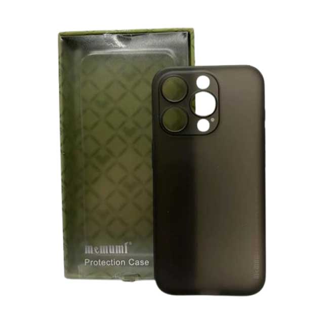 Memumi Ultra Slim 0.3mm Trans-Black Case for iPhone 15 Pro 6.1″ – Minimalist Lightweight Protection