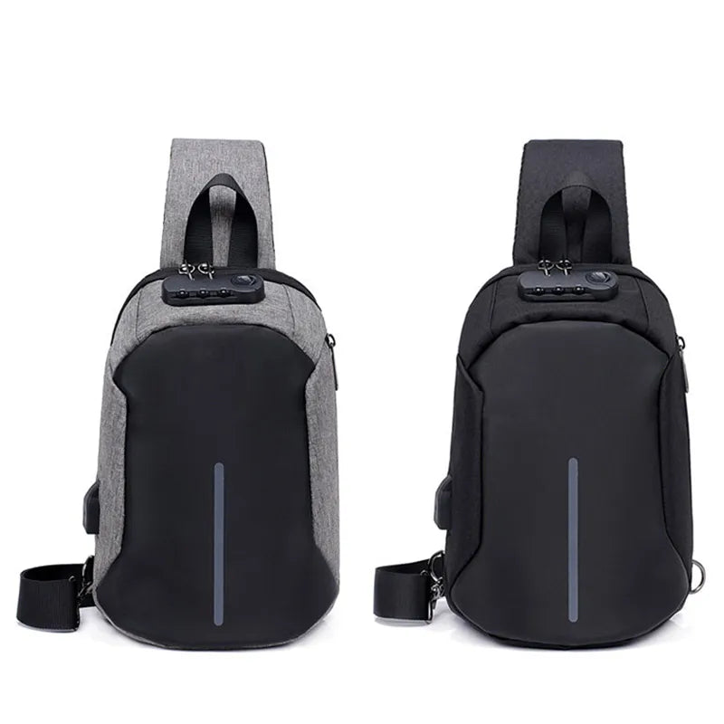 Men s Chest Bags Casual Waist Bags Small Canvas Chest PackTravel Carry Bag Men s Waterproof.png 