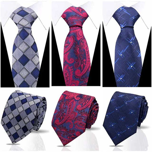 Men’s Fashion Tie – Striped, Paisley & Floral Necktie for Wedding, Business & Formal Wear