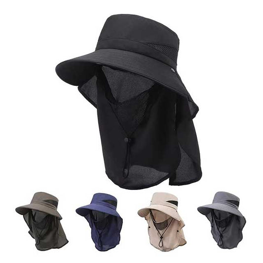 Men’s Outdoor Sun Hat – Wide Brim Breathable Fisherman Hat for Summer Hiking, Fishing & Mountaineering