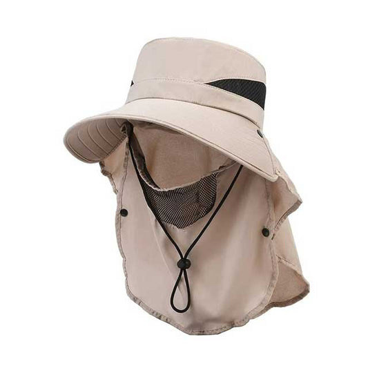 Men’s Outdoor Sun Hat – Wide Brim Breathable Fisherman Hat for Summer Hiking, Fishing & Mountaineering
