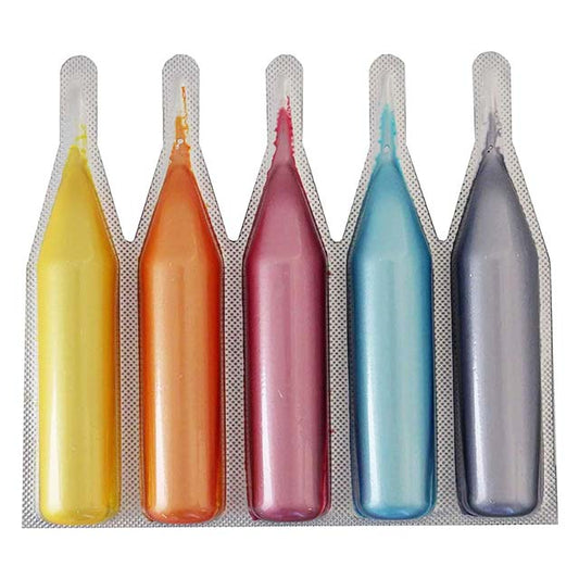 Metma B038 Egg Dye Kit – 5 Pack Vibrant Dye Tablets (Yellow, Orange, Red, Blue &amp; Purple) with Glove for Perfect Easter Eggs