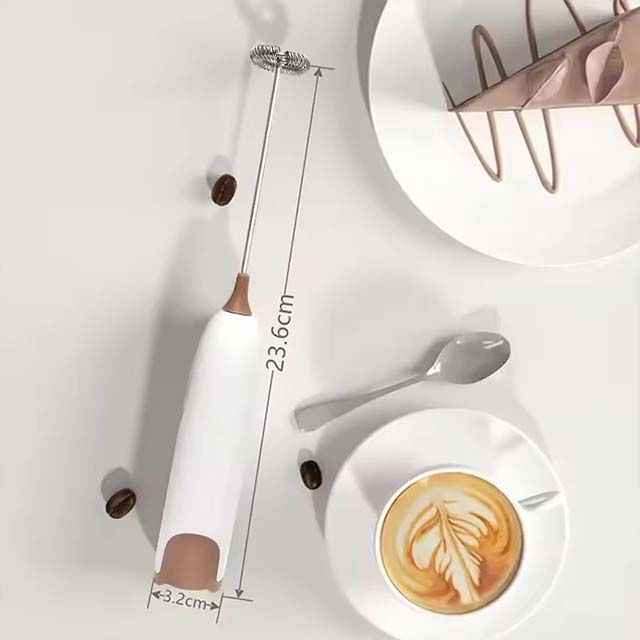 Portable Electric Milk Frother – Mini Coffee Foam Maker & Whisk for Cappuccino, Lattes & Kitchen Use