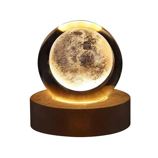 Milky Way Galaxy Crystal Ball LED Night Light – Solar System Ambient Lamp for Kids’ Bedroom & Creative Gift Decor