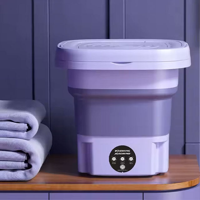Mini Foldable Washing Machine with Dryer – 1.6kg Portable Washing Cleaner for Small Spaces & Travel
