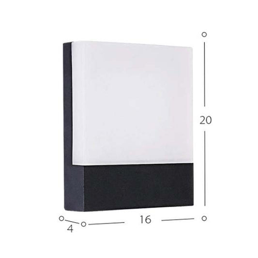 Modern 18W LED Wall Light – Waterproof Indoor/Outdoor Installation with 6000K Cool White Illumination