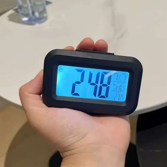 Modern LED Digital Alarm Clock – Multifunction Desktop Electronic Clock with Date, Temperature, and Calendar – Silent Bedroom Bedside Table Clock – Stylish Home & Office Decor (White / Black / Blue / Pink / Green)